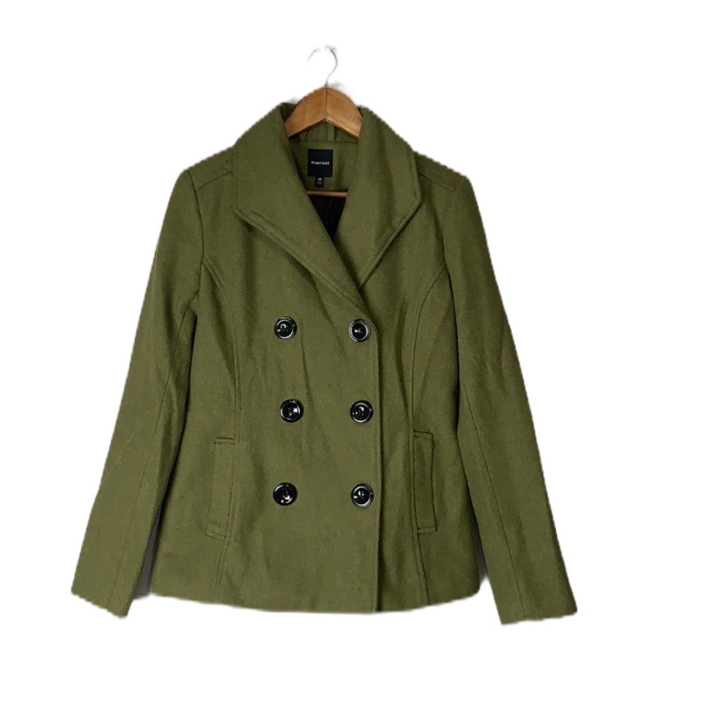 Rampage Y2K Olive Green Peacoat Jacket Coat Fall Winter Trendy Work Size Medium